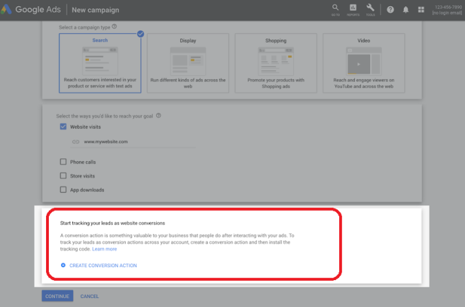 Now The Users Can Set Up Conversion Tracking While Creating a Google Ads Campaign